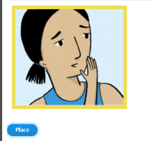 Screenshot showing the kind of image to use and the Place button