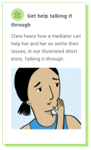 Screenshot of a scenario link on an information page